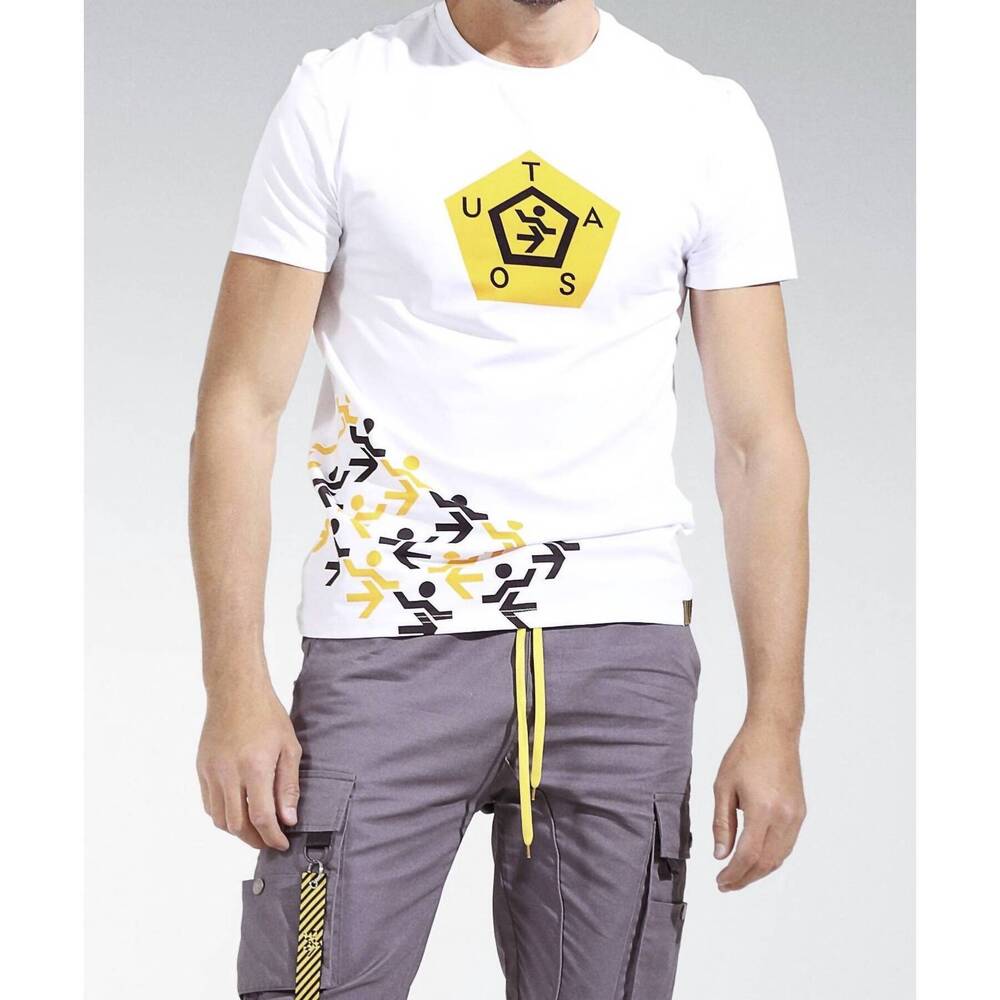 NEW THE ATHLETIC SIDE OF US logo printed t-shirt – organic cotton unisex tee in - Picture 7 of 9